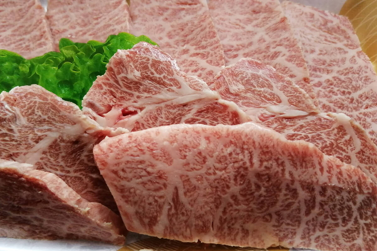 【希少】九州産Ａ５黒毛和牛のミスジ肉のステーキ 180g